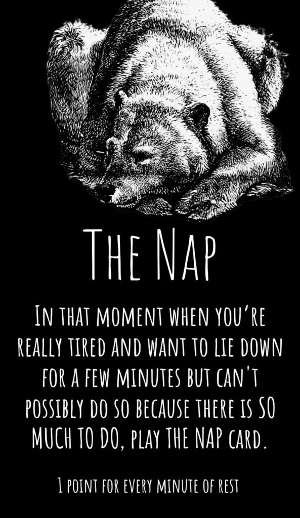 The Nap game card